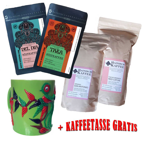Maya Kingdom Kaffee-Probierset | La Primera & Kaffeeland Hainisch 4x 250g