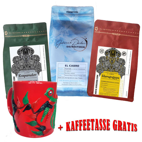 Maya Kingdom Kaffee-Schätze | La Primera & Die Rösterin 3x Premiumkaffee